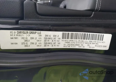 2014 Jeep Grand Cherokee Limited from USA, damaged, VIN 1C4RJFBGXEC395604